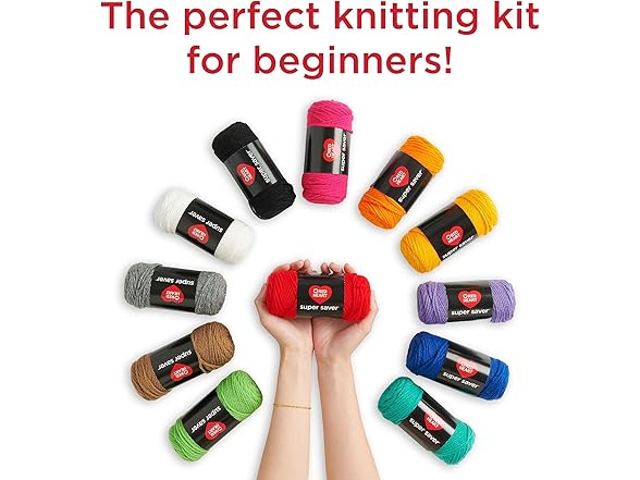 Red Heart Super Saver Yarn Knit Kit