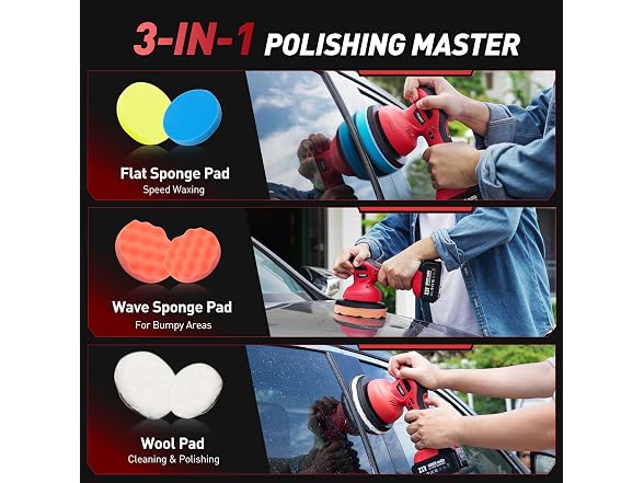 6 Inch Cordless Car Buffer Polisher
