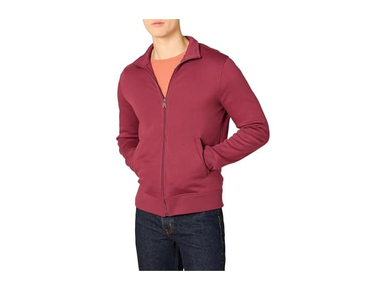 Amazon Essentials Mens Fleece Zip Up Mock Neck Sweatshirt - Gallery 14