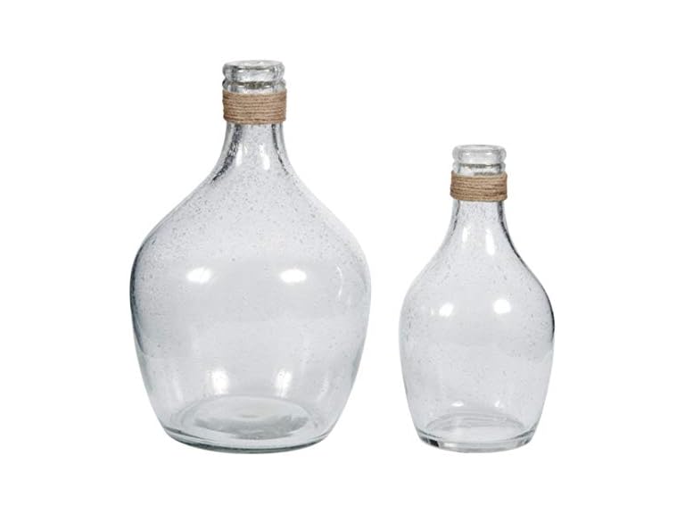 Marcin Glass 2 Piece Bottle Neck Vase Set