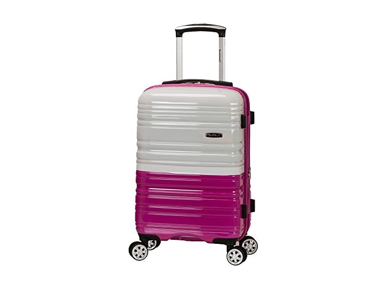 Rockland 28" Spinner Luggage Black - Gallery 17