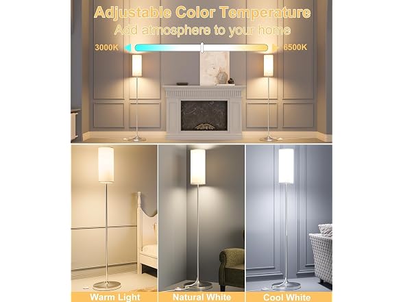Luckystyle LED Dimmable Floor Lamp