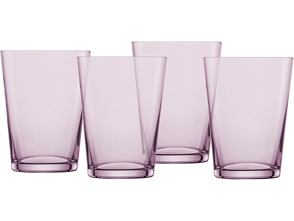 Zwiesel Glas Crystal Glass, 18 Ounce (Set of 4), Lilac
