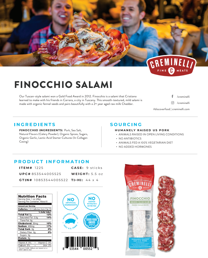 Creminelli Classic Salami 4 Pack - Gallery 18