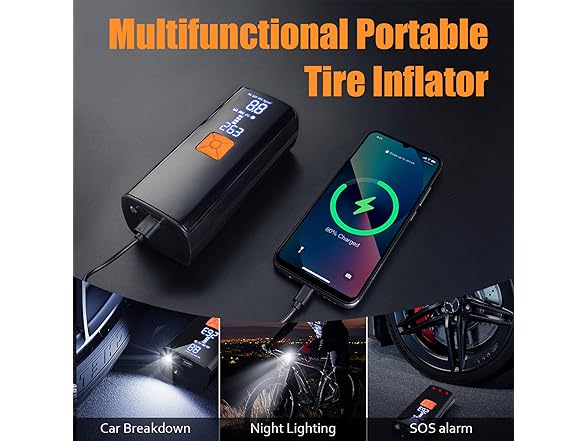 Tire Inflator Portable Air Compressor