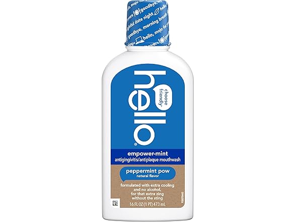 Hello Empower-Mint Mouthwash 16oz (1ct)