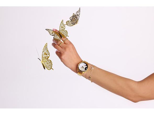 Citizen Ladies Eco-Drive Mickey Mouse Watch, Gold-