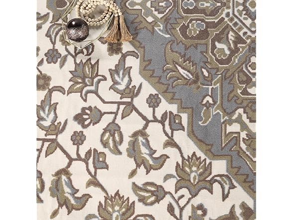 Superior Traditional Vintage Medallion Floral Scroll Rug (Your Choice)