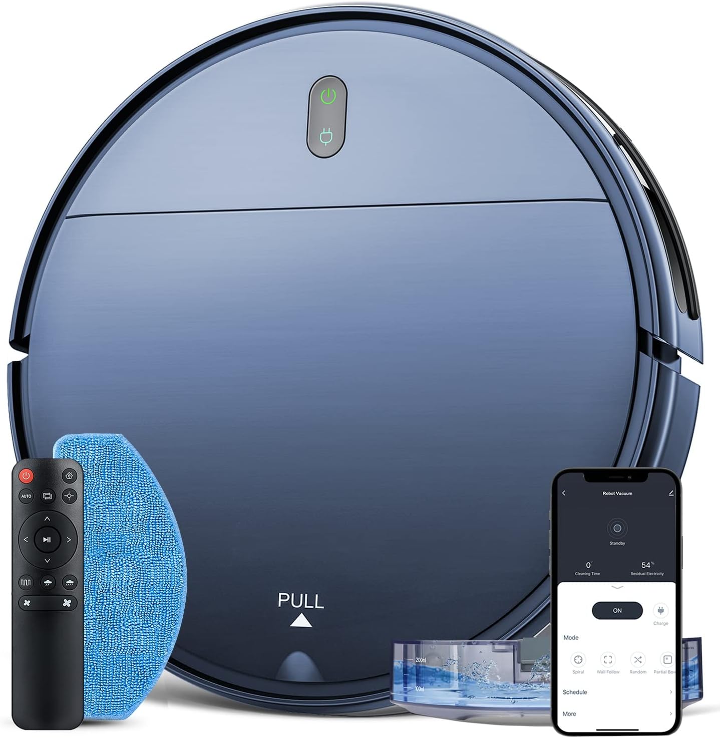 ZCWA Robot Vacuum and Mop Combo, 2 in 1 Mopping Robotic Vacuum with WiFi/App/Alexa (Open Box) - Gallery 2