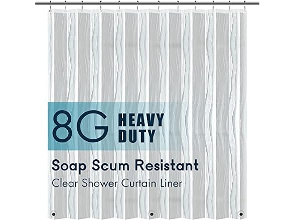 Yimobra EVA Clear Shower Curtain Liner, 8G He