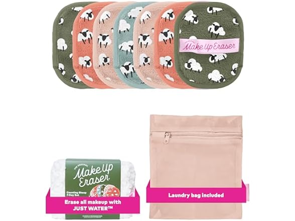 The Original MakeUp Eraser, 7-Day Set Counting Sheep