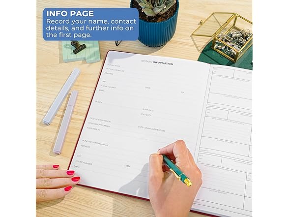 Notary Journal w/ 612 Entries