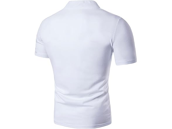 Sportides Men (M) Fashion V-Neck Henley Stand Tops