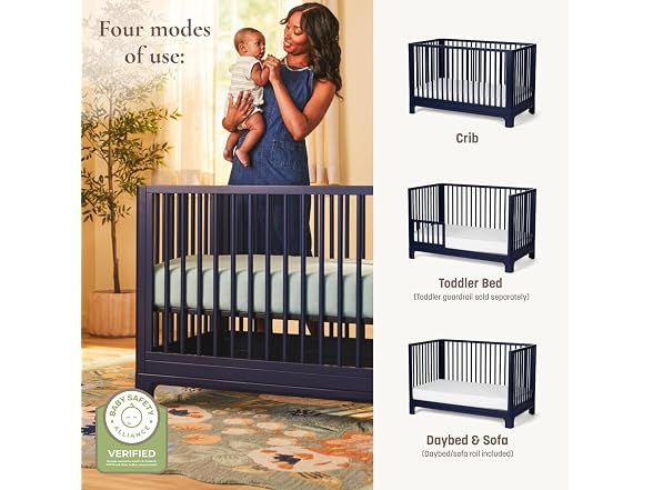 Little Seeds Posey 4-in-1 Convertible Crib