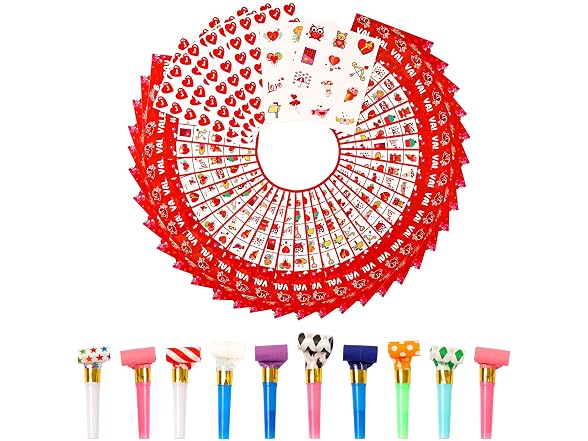 Valentine’s Day Bingo Game for Kids, Bingo Cards