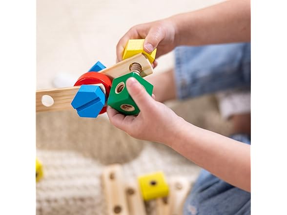 Melissa & Doug Wooden Construction Building Set