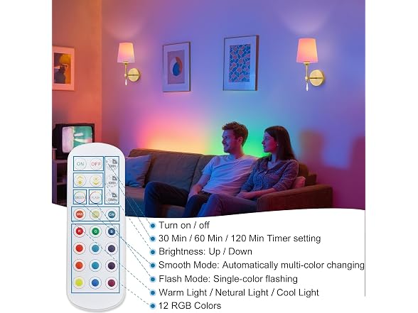 Battery Wireless Wall Sconces, Set of 2