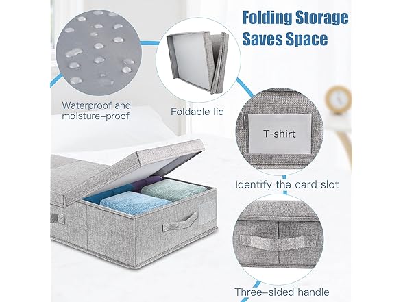 Supowin Underbed Storage Containers