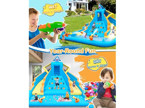 COCOFISH Shark Bounce House