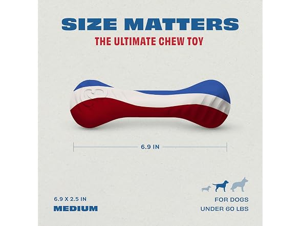 Benebone Natural Rubber Dog Bone Chew Toy