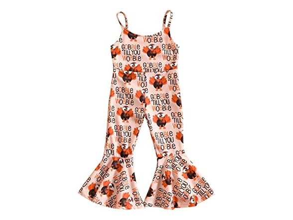 Toddler Girl Thanksgiving Romper Set