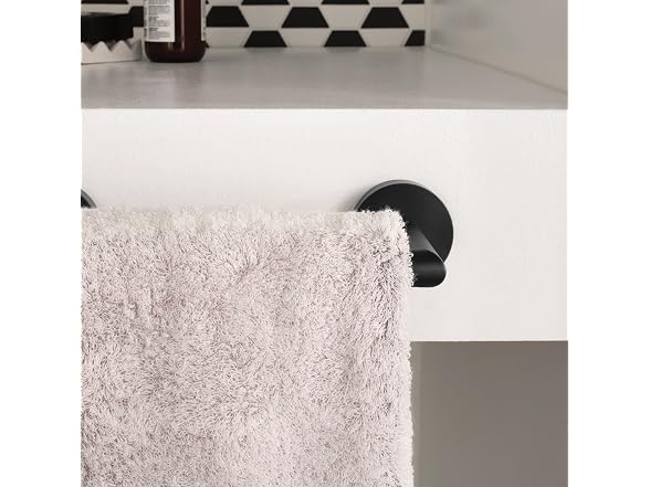 Moen Arlys Matte Black Modern Hand Towel Bar