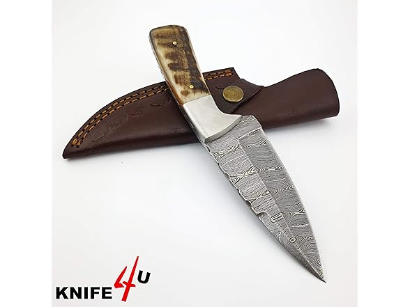 Vetus Damascus Hunting Knife Sheath 8"