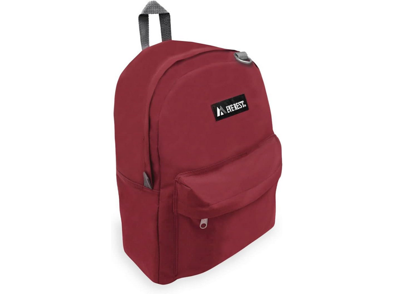 Everest Classic Backpack, Burgundy, One Size,2045CR-BURG
