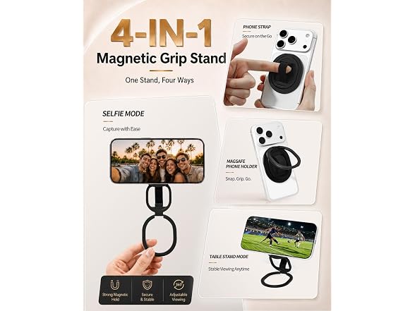 orivexus 4-in-1 Magnetic Phone Grip