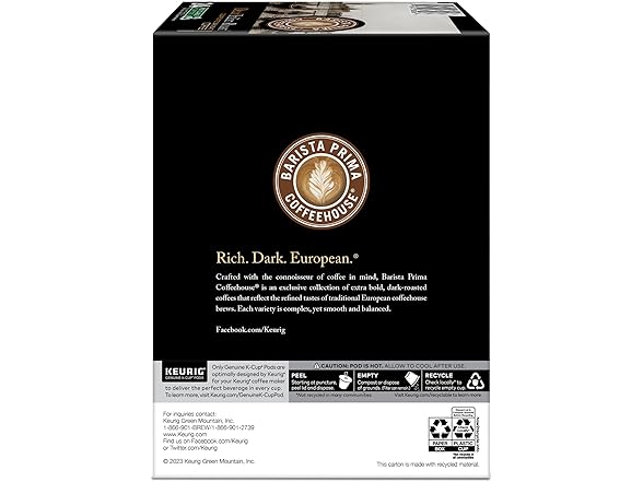 Barista Prima Coffeehouse, Italian Roast Pods 96 count