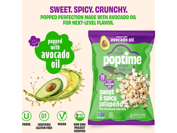 (50ct) Poptime Gourmet Popcorn Snack Bags (Your Choice)