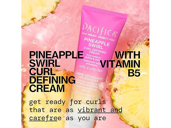 Pacifica Pineapple Swirl Curl Defining Cream