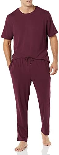 Amazon Essentials Mens Cotton Modal Pajama Set