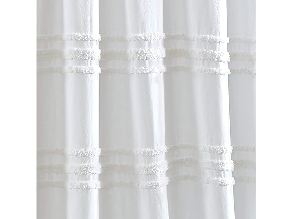 DKNY Chenille Stripe Shower Curt for Bath