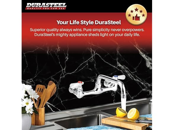 DuraSteel Commercial Sink Faucet 