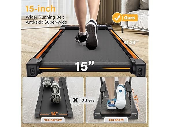 ACTFLAME Walking Pad with Incline, Portable Treadmill for Ho (Open Box)
