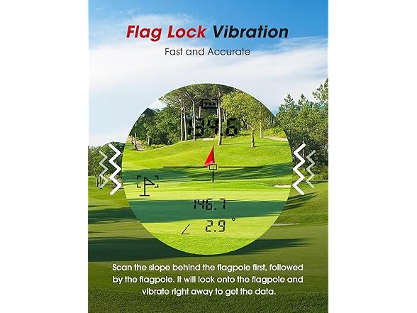 BIRDIEPULAE Golf Rangefinder with Slope