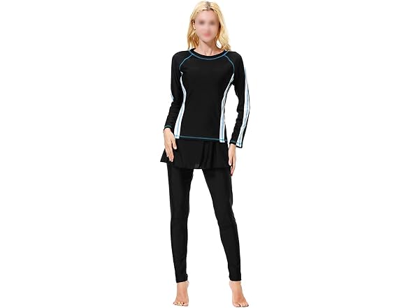 Tendycoco Women (L) Muslim Full Body Full Swimsuit