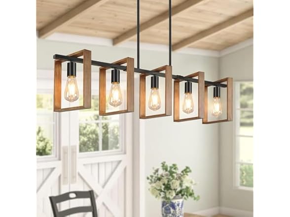 53’’ Farmhouse Kitchen Island Lighting, 5-Light