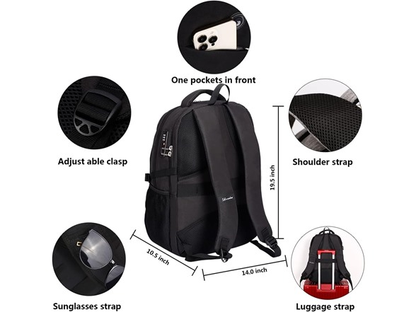 SHRRADOO Anti Theft Laptop Backpack