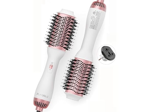 PLAVOGUE Hair Dryer Brush, Dual Voltage