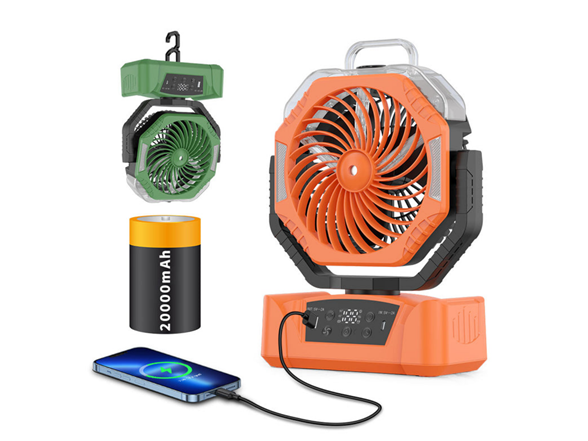 Rechargeable Camping Fan with Mist