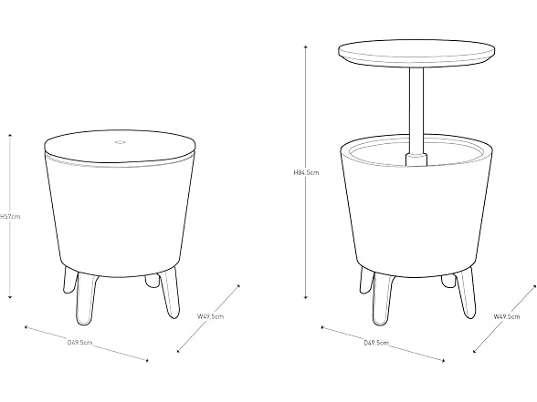 Keter Cool Bar Drink Table