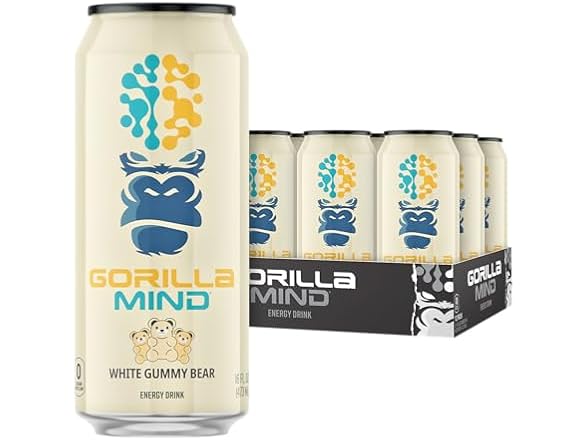 Gorilla Mind White Energy Drink