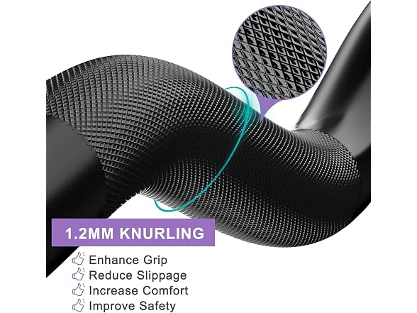 TUYOHW Olympic EZ Curl Bar, 4-7 FT (XTEZ02)