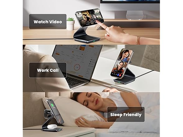 3-in-1 Wireless MagSafe Charging Station for Apple Devices