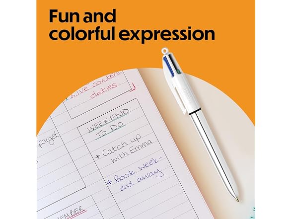 BIC 4 Color Shine Retractable Ballpoint Pen