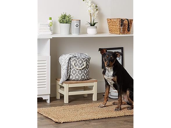 Bone Dry Pet Storage Paw Print Bin