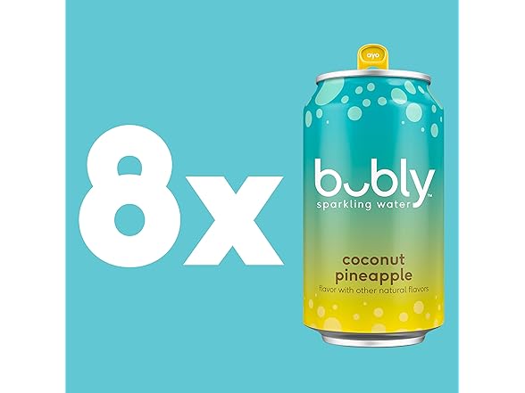 bubly Sparkling Water, Coconut Pineapple