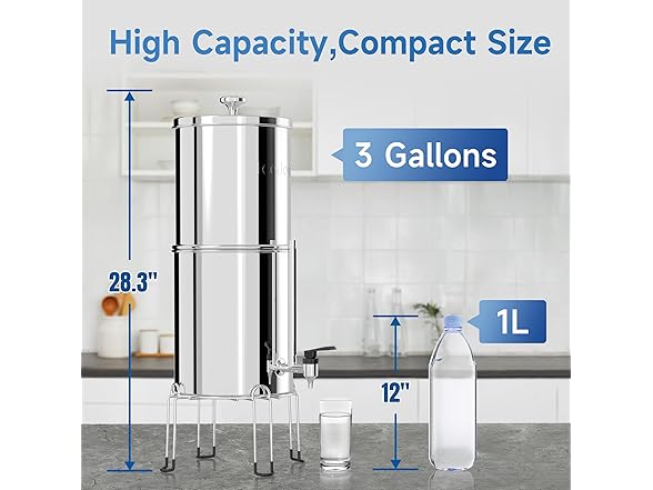 IceJoy 8-Stage Gravity Water Filtration System
